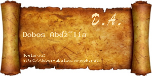 Dobos Abélia névjegykártya